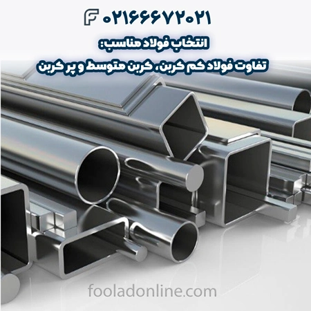 تفاوت فولاد کم کربن، کربن متوسط و پر کربن